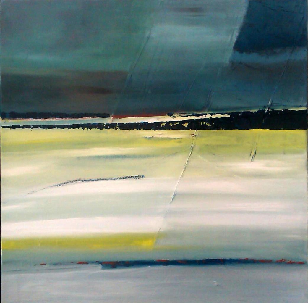 Grain sur la Côte atlantique- huile sur toile 50x50cm