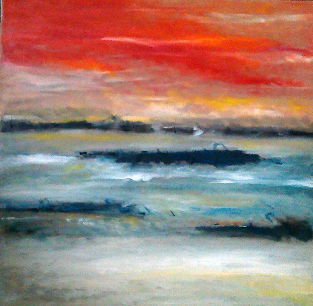 La musique du vide - Nothing - huile sur toile 100x100cm