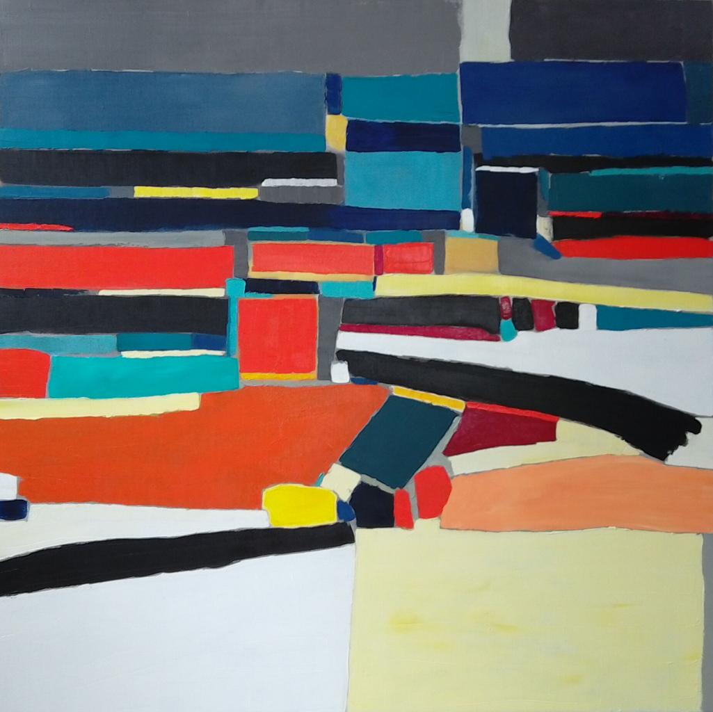 Série 100x100cm .Contre vents et marées etc...