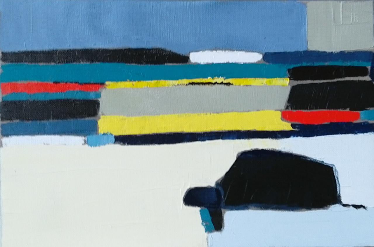 Huile 4P. Arrière pays 2.