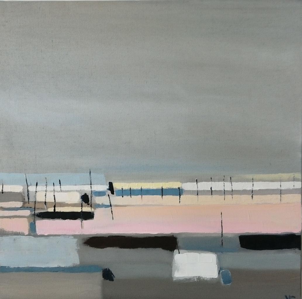 Marais - huile 50x50cm.