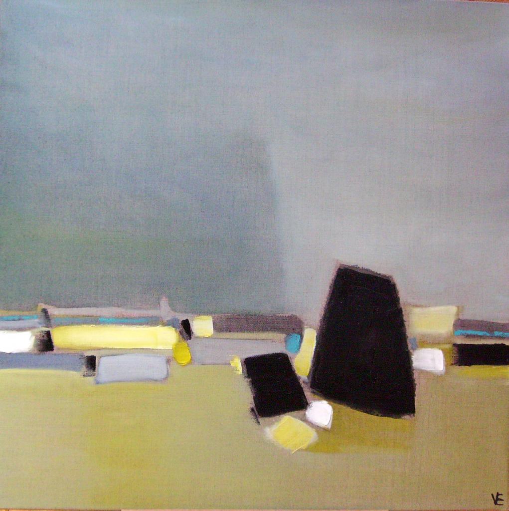le calme après la tempete huile 60x60cm
