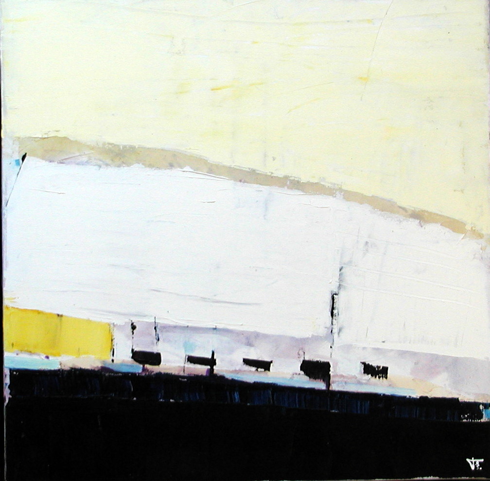 le chemin des douaniers huile 50x50cm